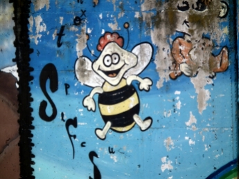 La abeja del mural